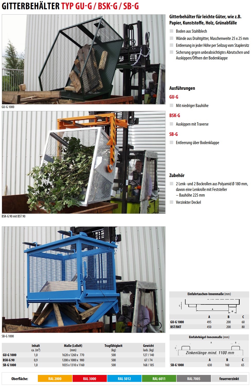 Gitterbehälter bis 500 kg