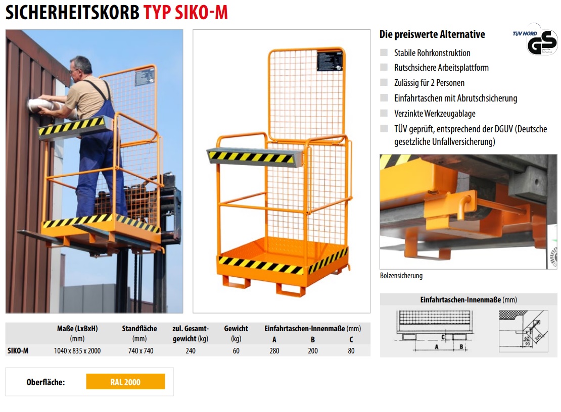 Sicherheitskorb SIKO M für 2 Personen