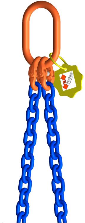 Anschlagkette | Güteklasse 10 | 2-Strang | 16 mm | WLL 14.000/10.000 kg